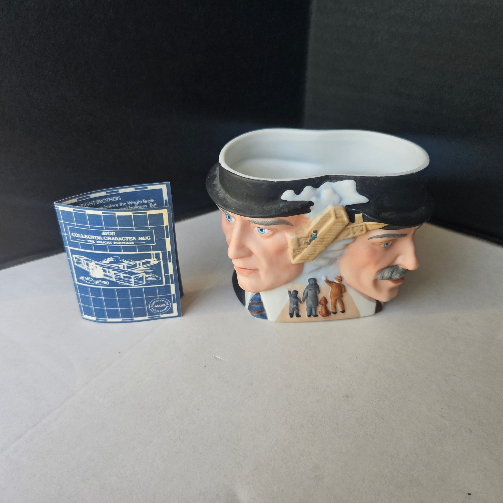 AVON Collector Character Mug The Wright Brothers Handpainted Porcelain 1985