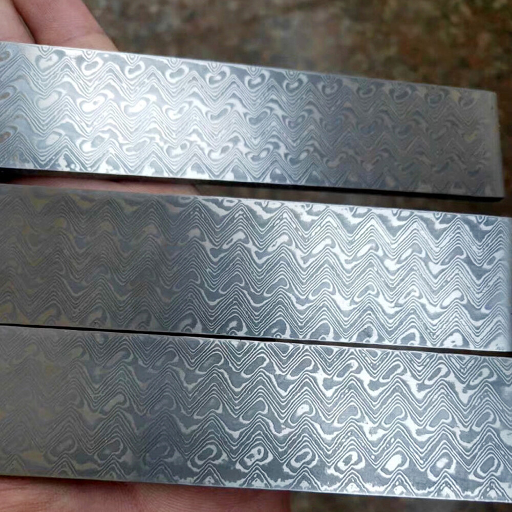 Damascus Sandwich VG10 Steel Billet Blanks Heat Treated Knife Making Material D