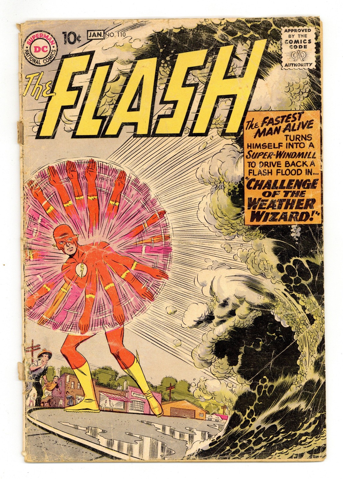 Flash #110 GD 2.0 1959 1st app. Kid Flash (Wally West), Wizard