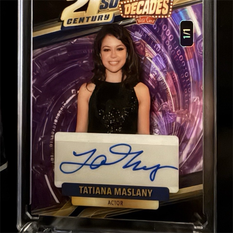 Tatiana Maslany #1/1 Autograph Wild Card 21st Century Decades