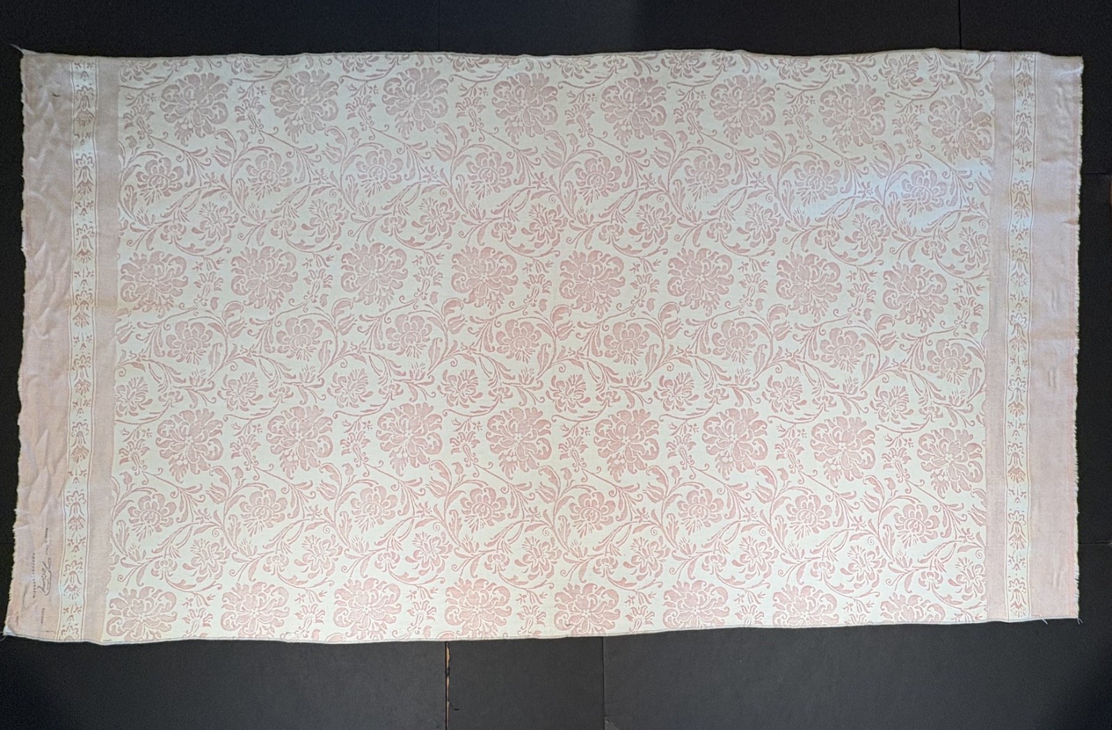 Fortuny CIMAROSA in powder pink & white- 1 Yard (55×31 inches) #5607