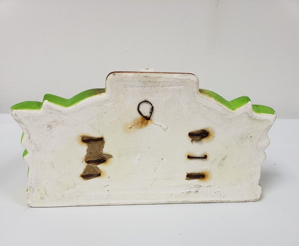Vintage Miller Studio Chalkware Sunflower Recipe Note Holder 1973 Retro Boho Mod
