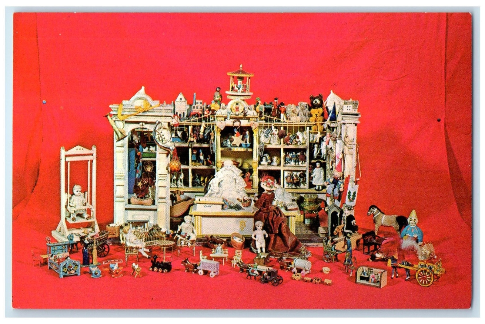 c1950 Miniature Toy Shop Tiny Toys Doll Collected Elois Mitchell Thomas Postcard