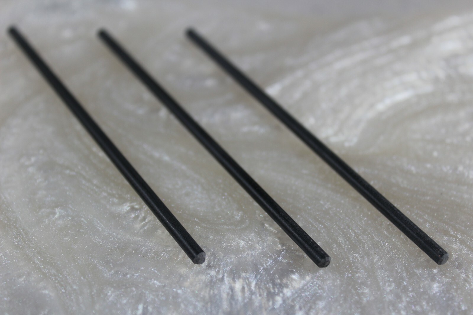 3 pcs. of Black G-10 1/8″ Rod – Knife Handle Pin Material