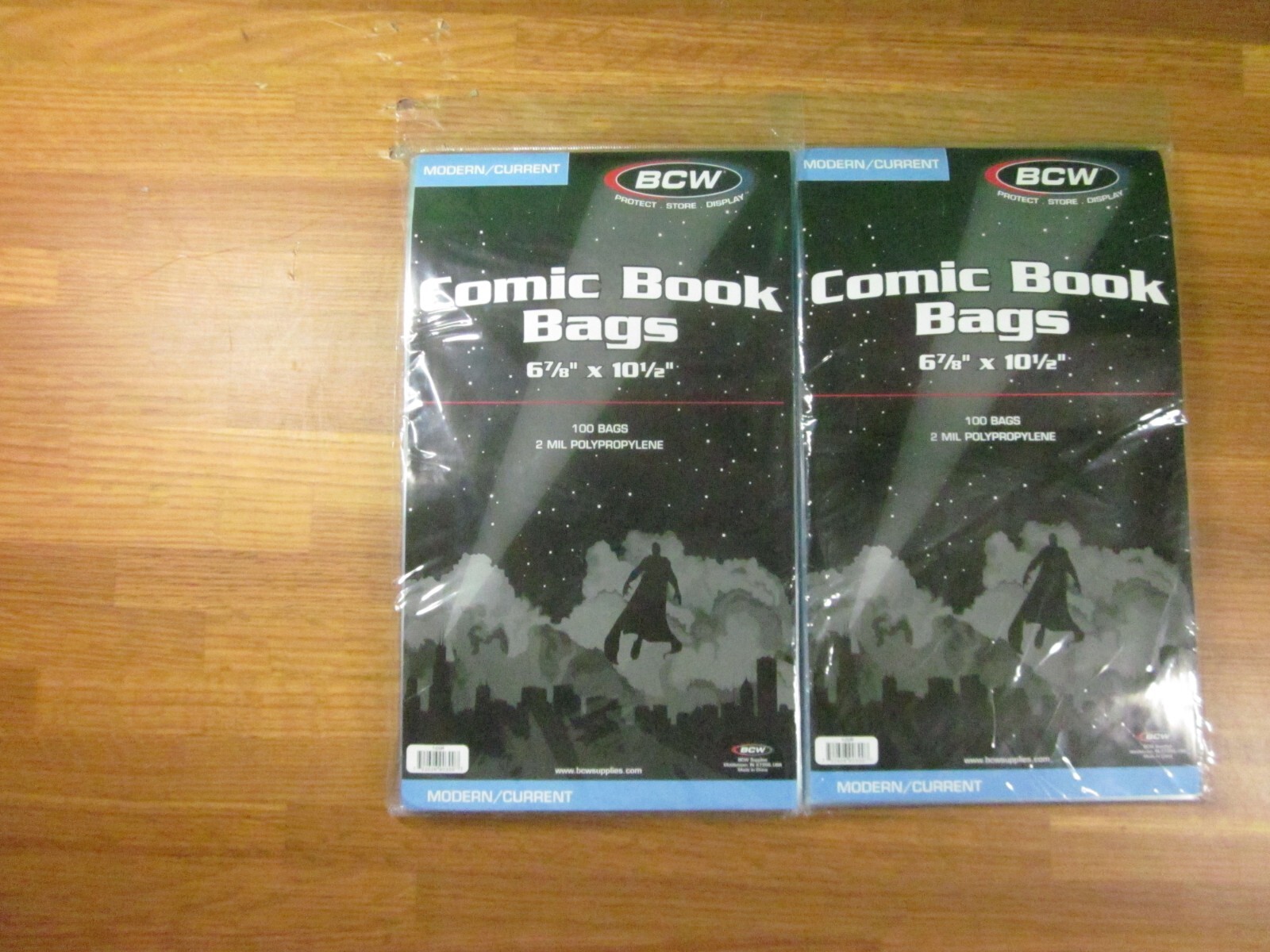 200 BCW Current / Modern Comic Book Bags Sleeves – 2 Mil