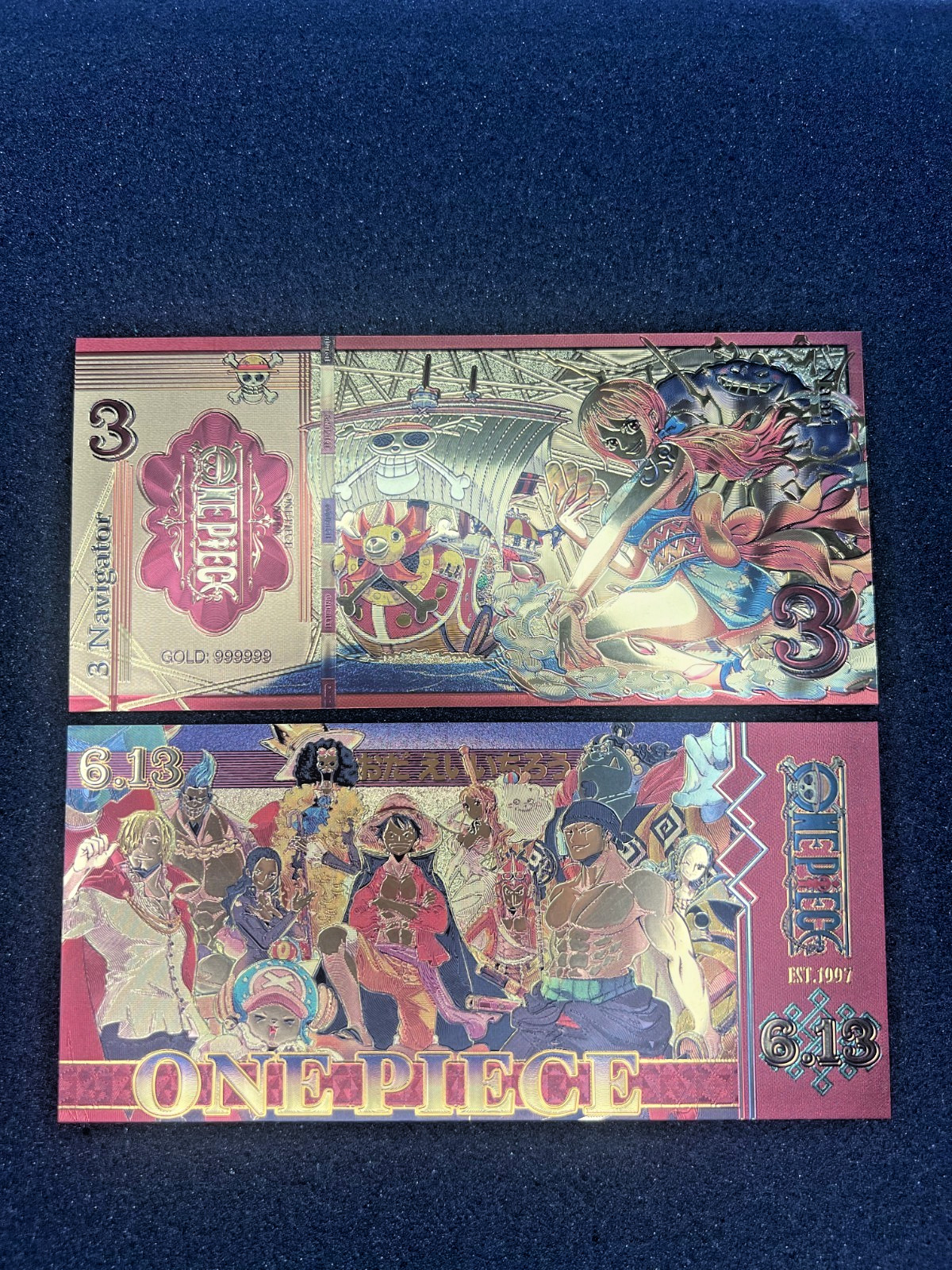 Nami – 24k Gold Foil Banknote – One Piece Anime