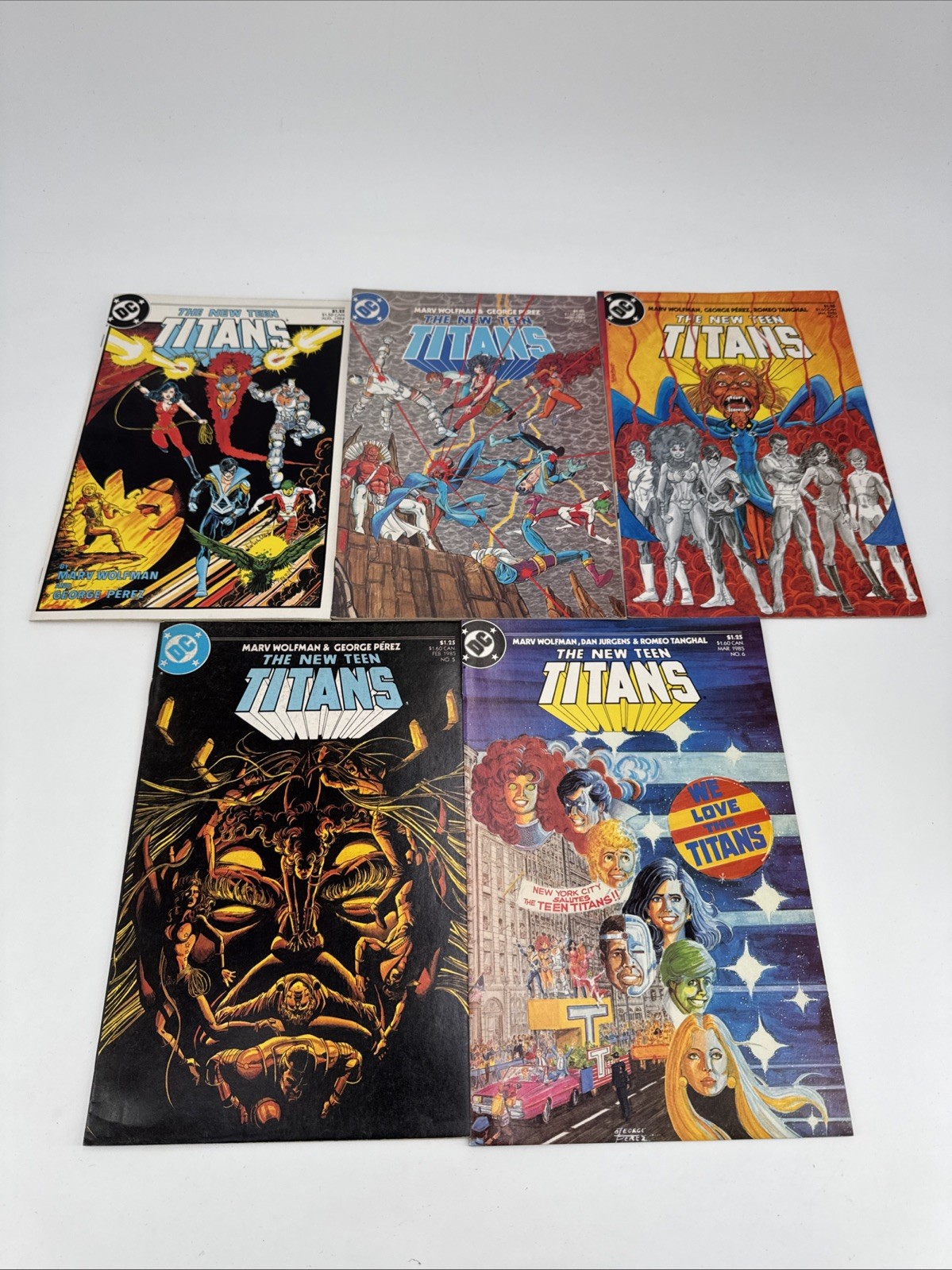 New Teen Titans Vol 2 #1 3-6 (5 Comic Lot) DC 1984 Ships Fast