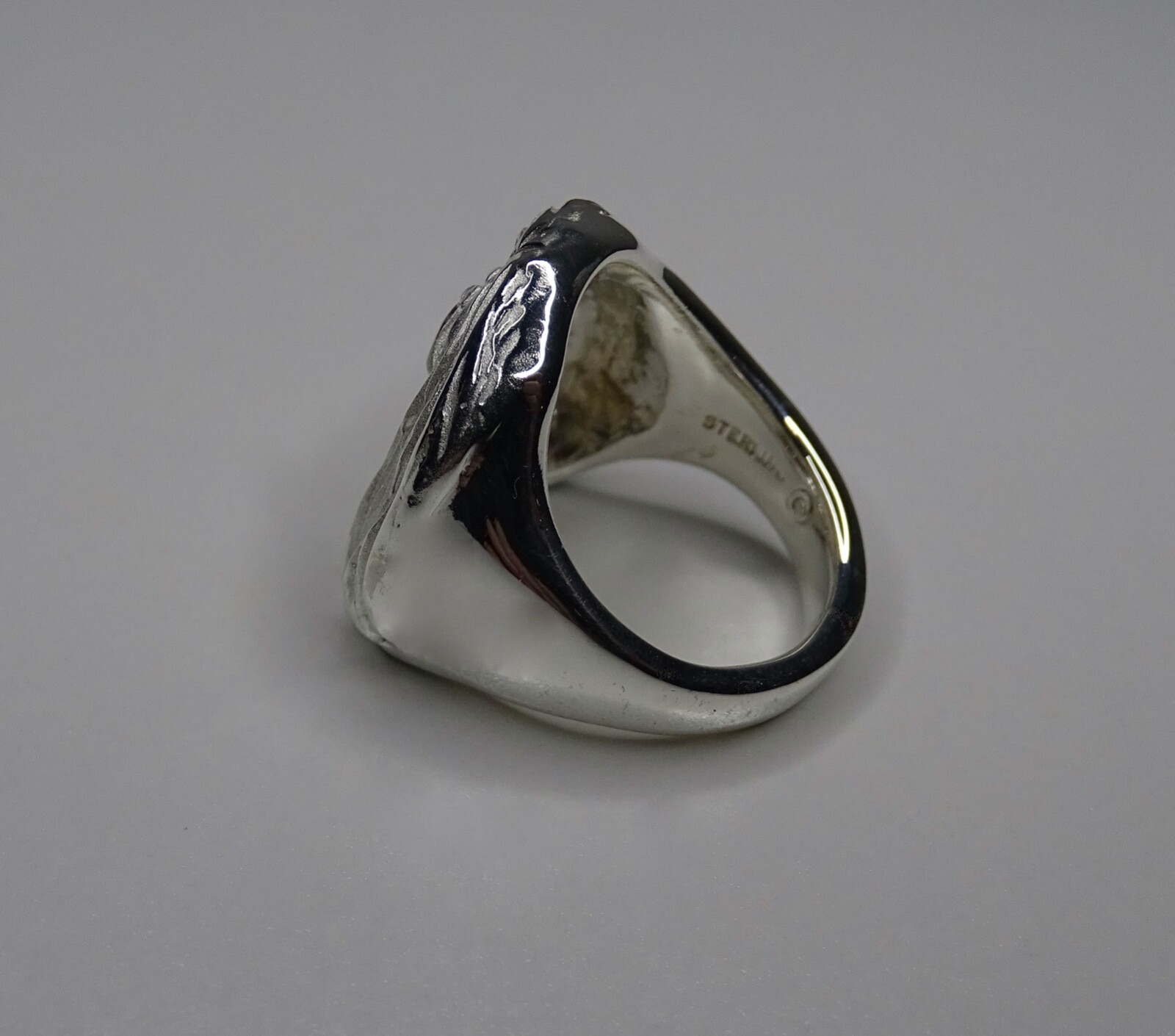 Sterling Silver Pekingese Large Head Study Ring