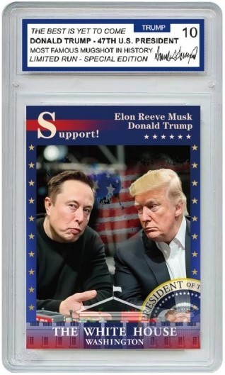 Donald Trump Mugshot Collector’s Trading Card – Gem Mint 10 Rated – Iconic 2026