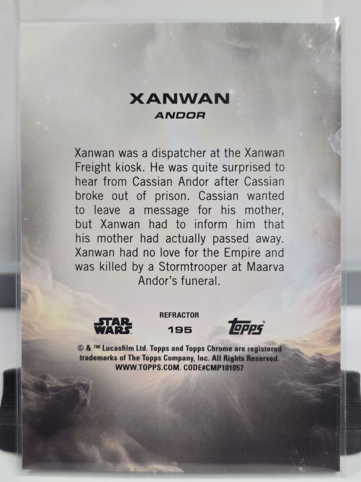 2025 Topps Chrome Star Wars Xanwan Refractor #195