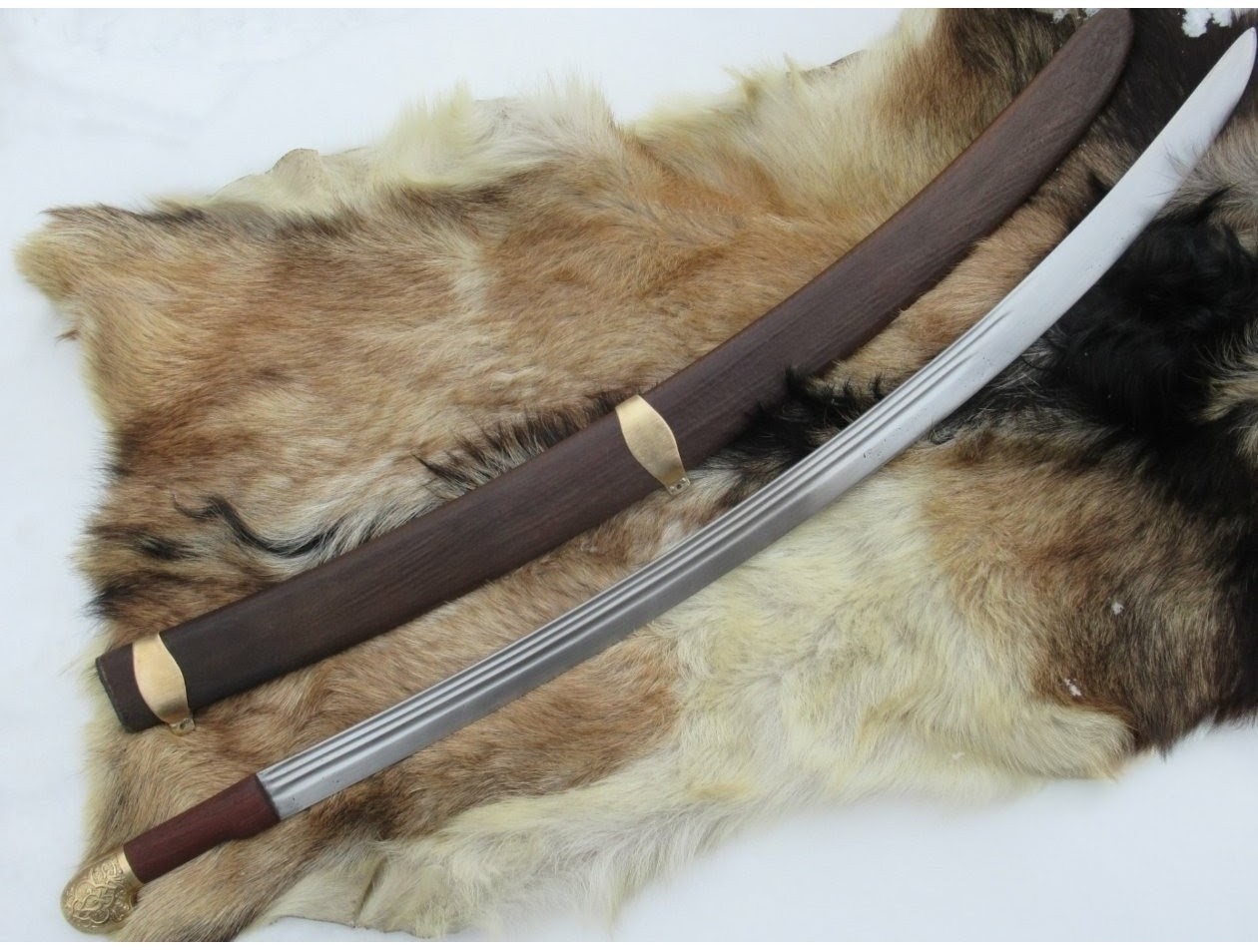 Cossack Shashka Sword High Carbon Steel 1095 Custom Handmade Blade 36”