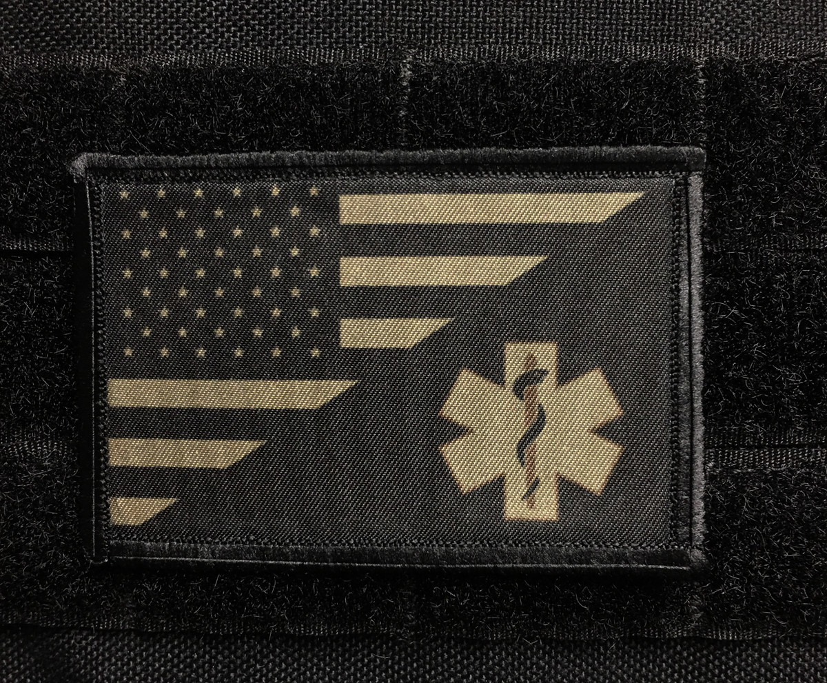 Subdued Major League Medic Morale Patch Tactical Military Army Hook Badge USA