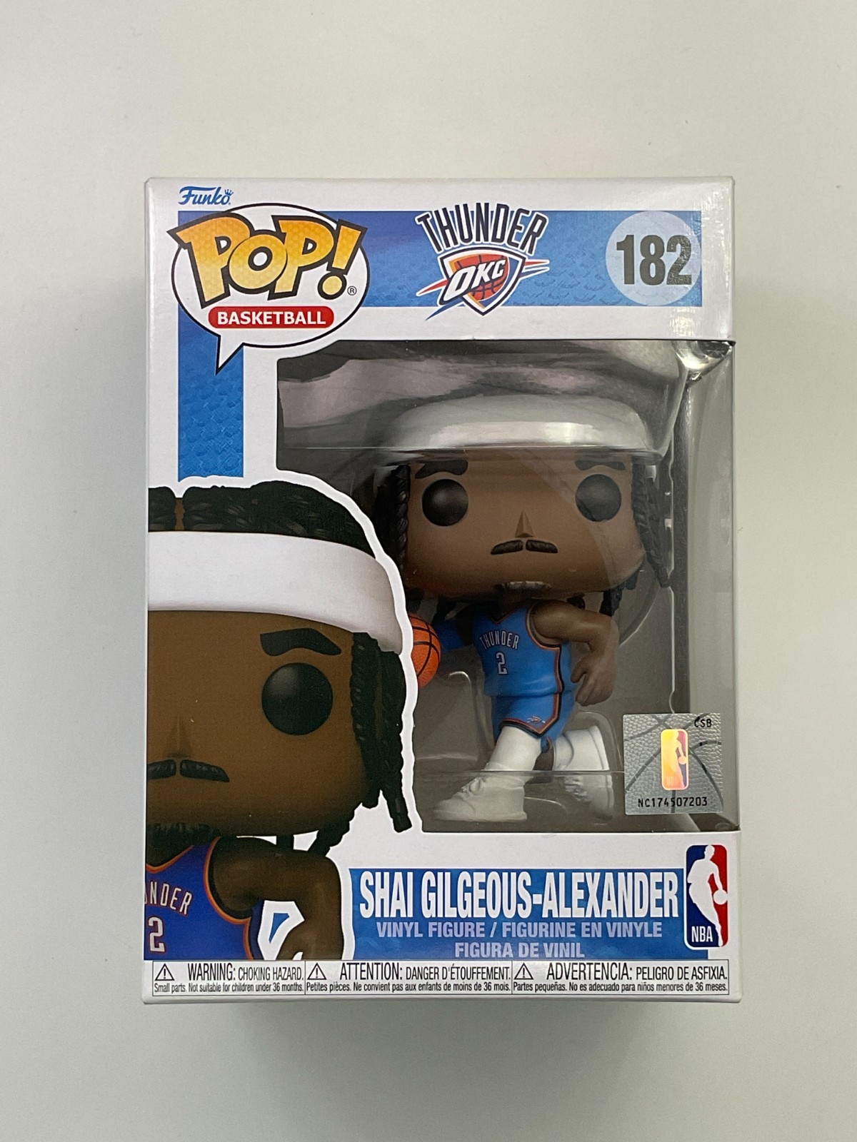 Funko Pop! NBA: Shai Gilgeous Alexander #182 Vinyl Figure +PROTECTOR C3
