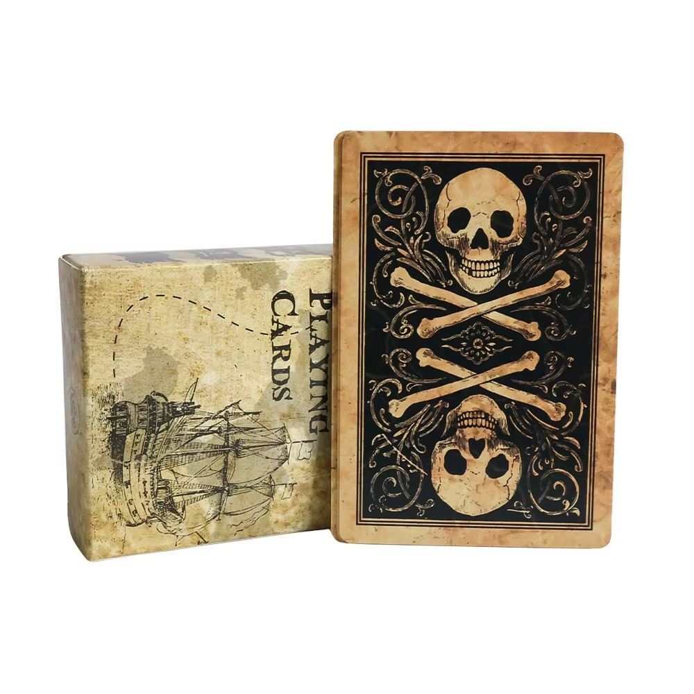 Pirate Skull Vintage Playing Cards Waterproof Poker Deck Family Party Game
