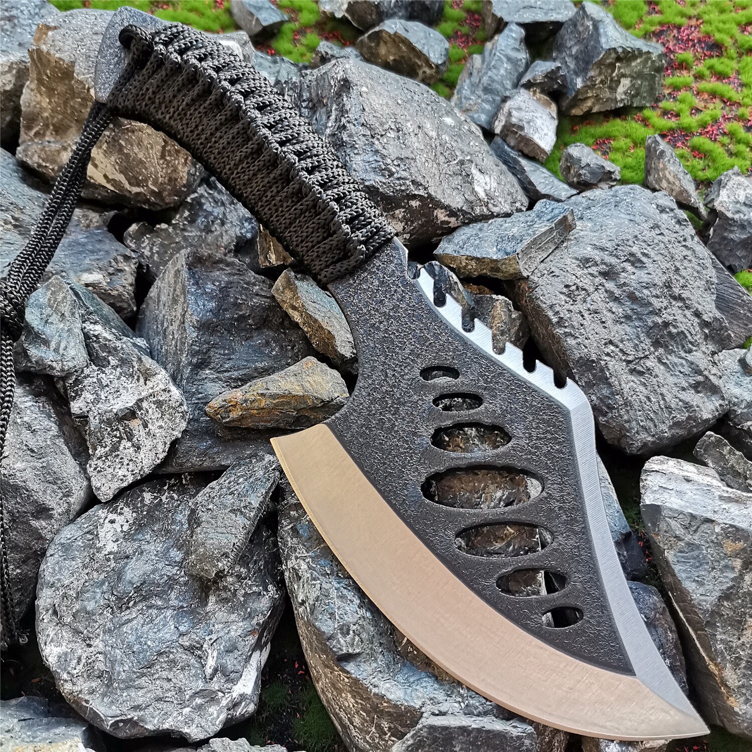 Exquisite Field Combat Universal Binding Handle for Self Defense Sharp Axe Tool