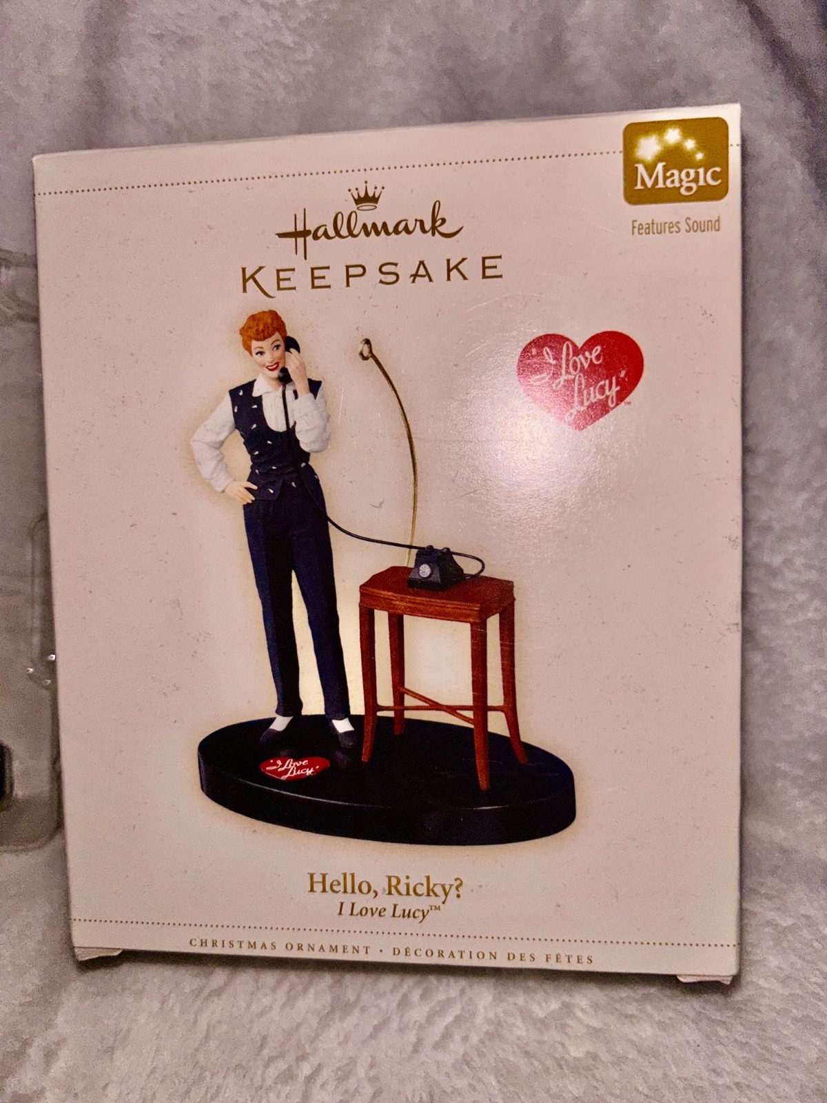 Hallmark Keepsake I Love Lucy “Hello, Ricky?” Sound Talking Ornament 2006