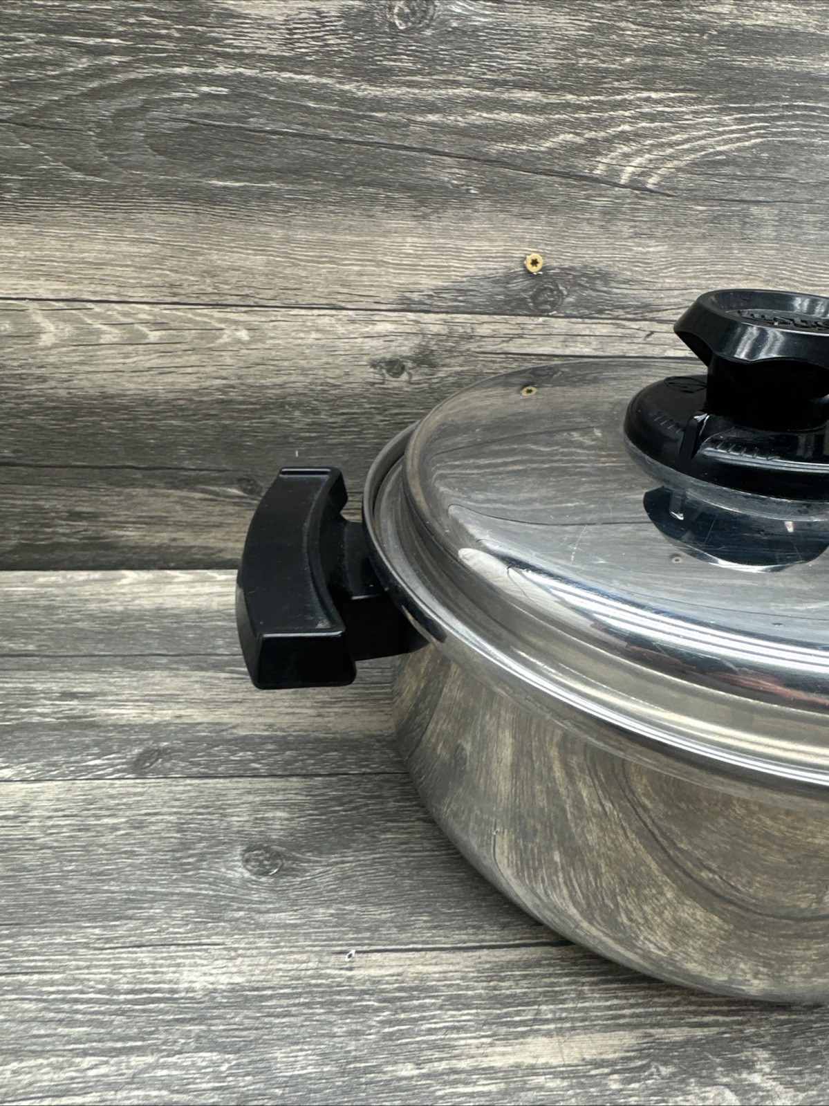 Lustre Craft Stainless Steel 9.5 inch 4 Quart Slow Cooker Pot With Domed Lid