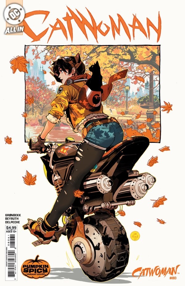 CATWOMAN #80 DAN MORA PUMPKIN SPICY VARIANT FIRST PRINT DC COMICS 2025