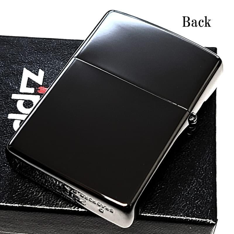 Zippo Black Titanium Coating with Etched Engraving Regular Lighter