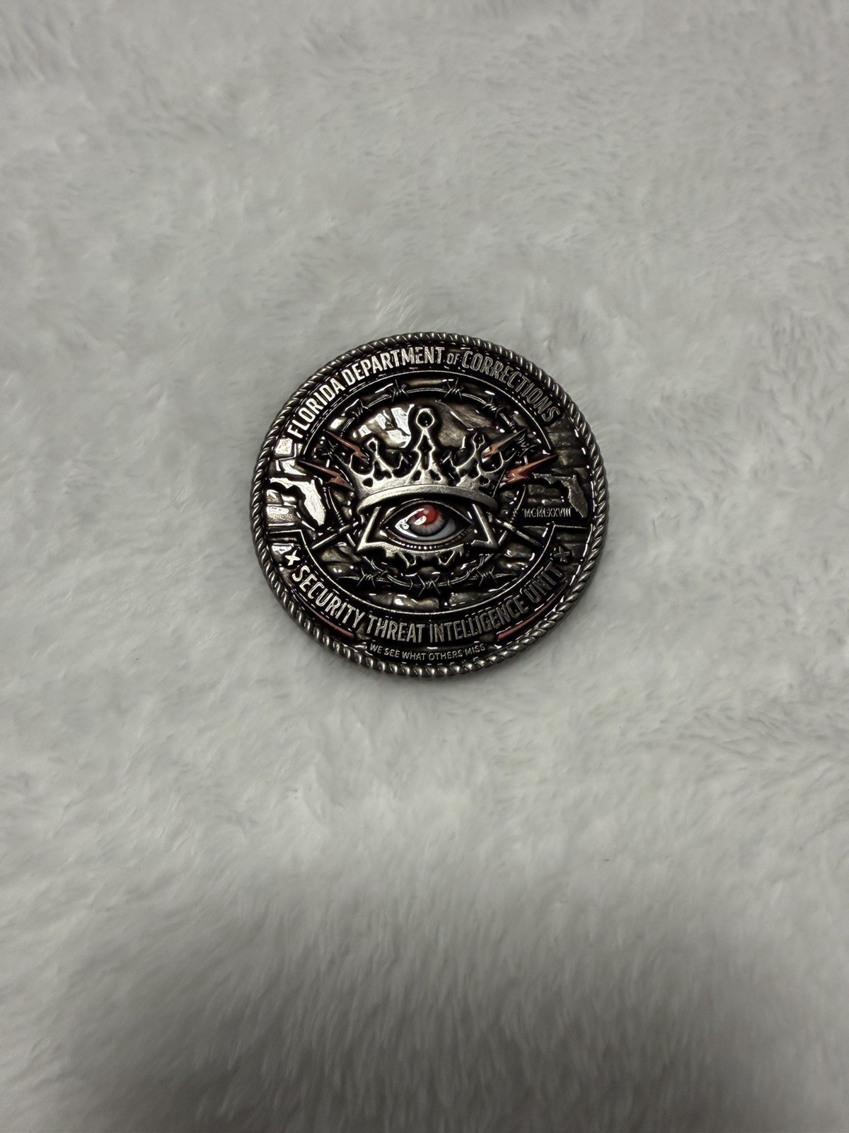 Florida DOC Security Threat intelligence Unit Coin “we See What Others Miss”