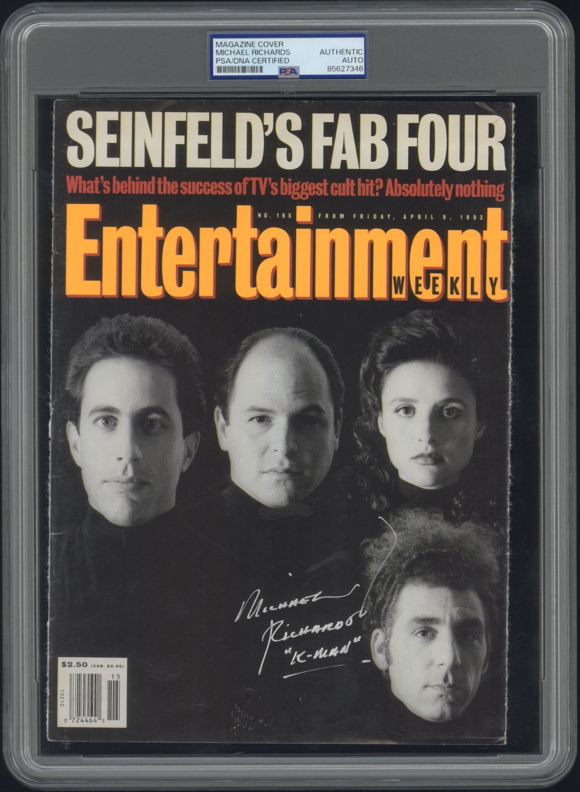 Michael Richards ~ Signed Entertainment Weekly 90’s Magazine Seinfeld ~ PSA DNA