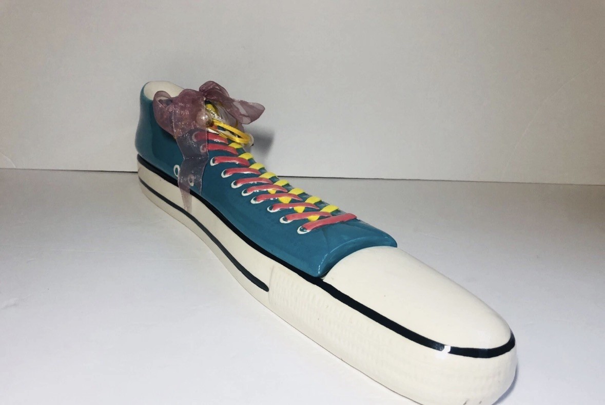 Shoe Sneaker Converse Container Storage Case Chuck Taylor Case Rare Ceramic