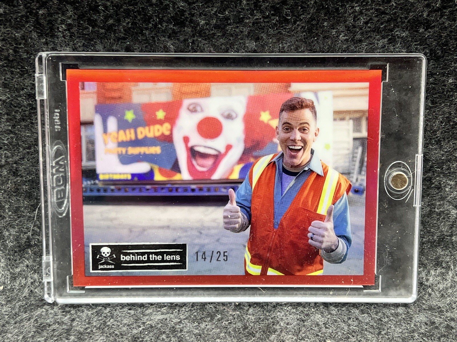 2022 ZEROCOOL JACKASS #BTL-24 STEVE-O BEHIND THE LENS RED REFRACTOR 14/25
