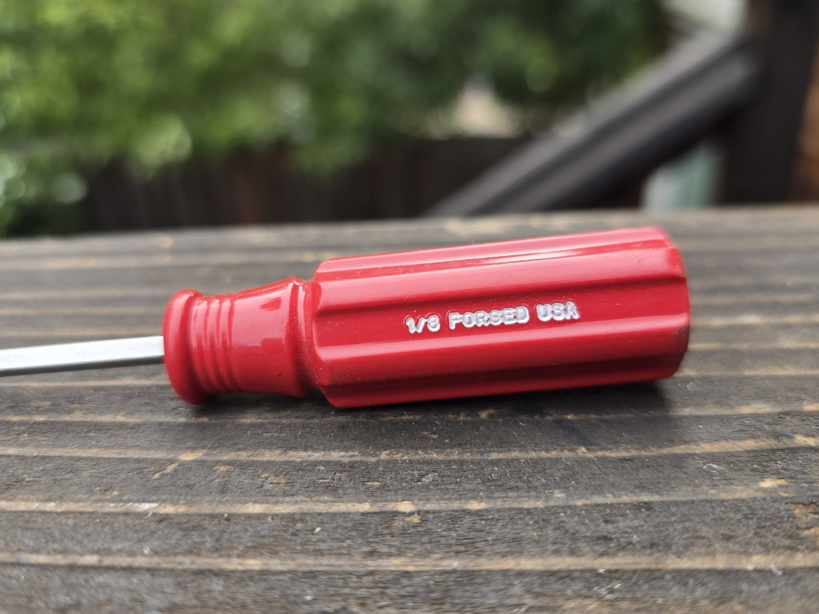 Vintage Craftsman 41053 E WF Screwdriver 1/8″ Red Handle 6 1/2″