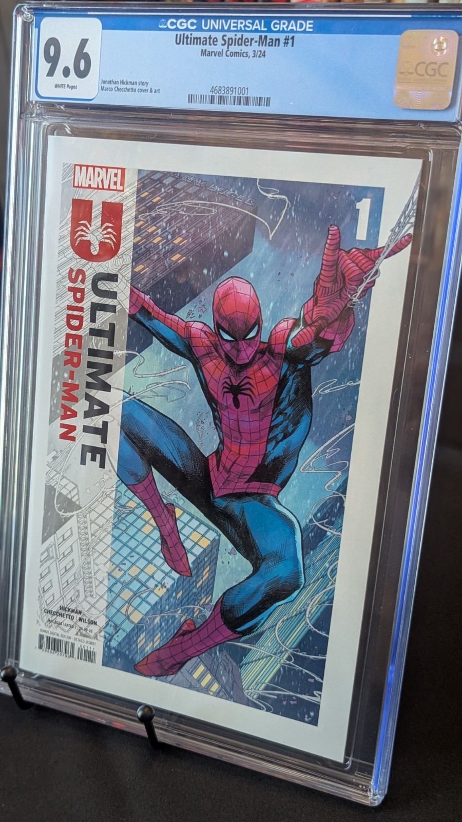 Marvel Ultimate Spider-Man #1 CGC 9.6 Cover A 1st Print 2024 Hickman Checchetto