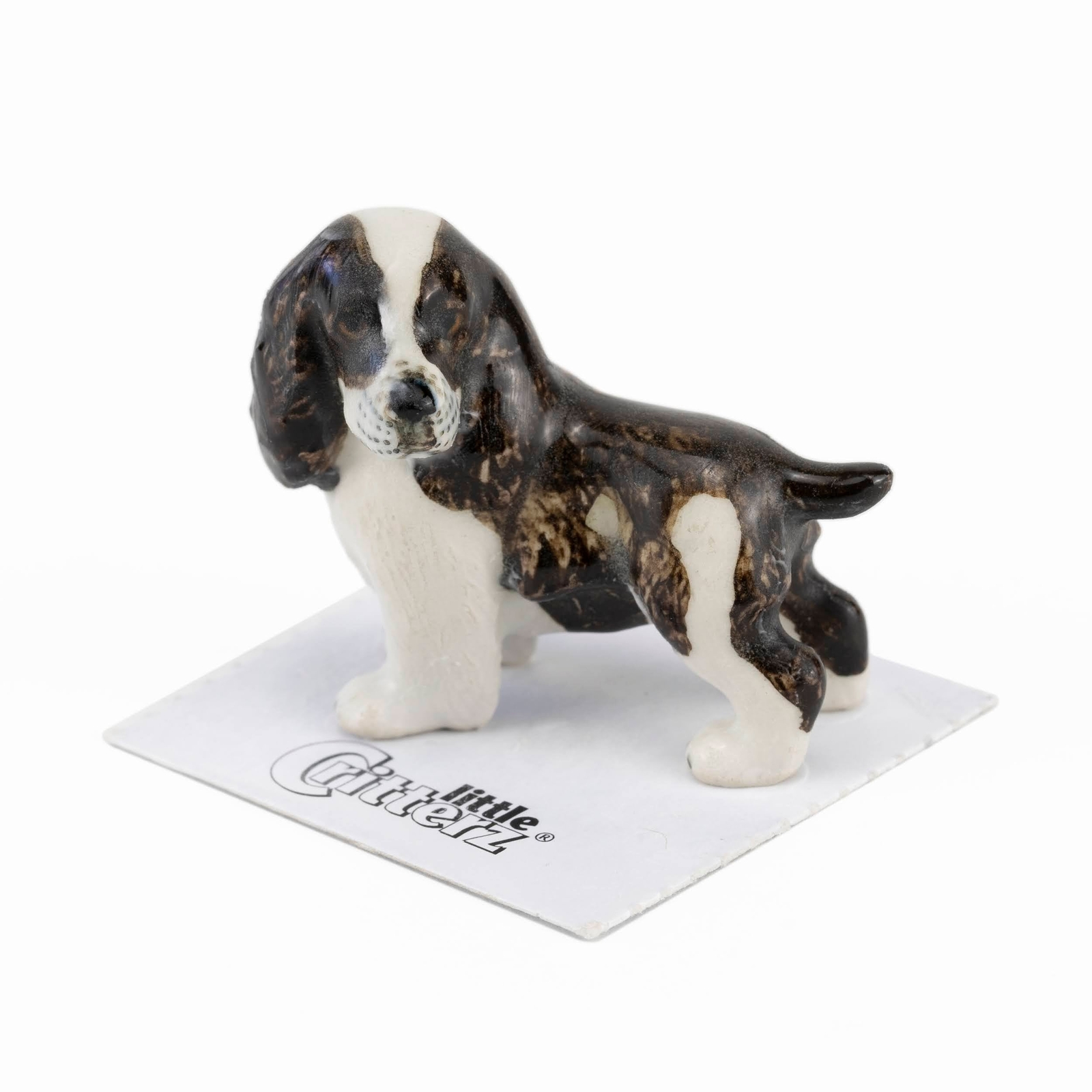 Little Critterz English Springer Spaniel “Millie”- miniature porcelain figurine