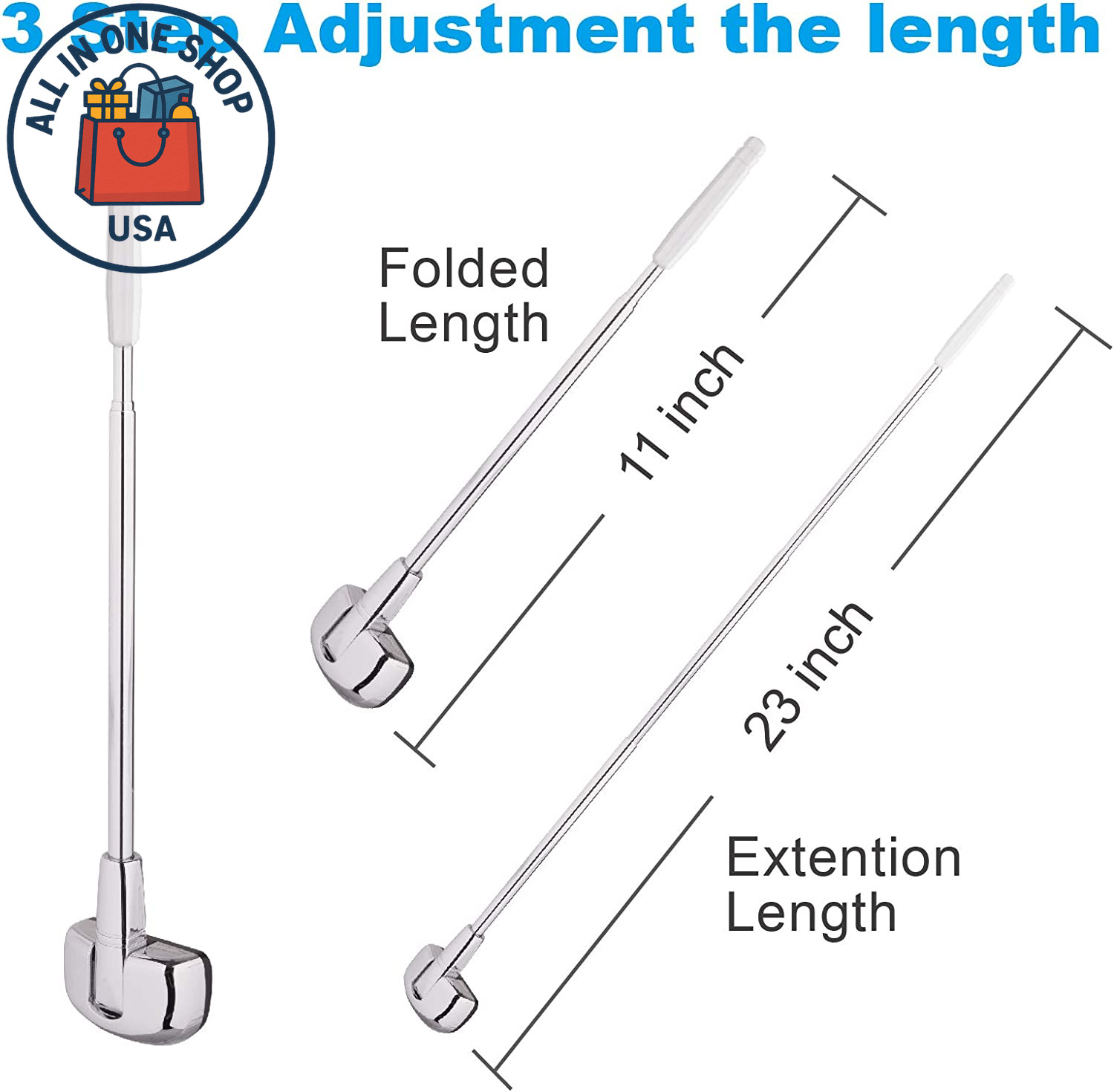 2-Pack Universal Car Bumper Corner Antenna Pole Parking Marker Protectors