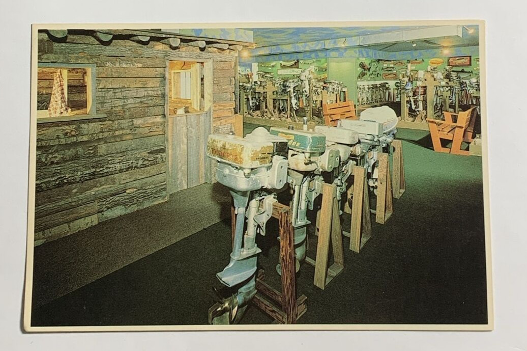 Wing #2 Interior National Freshwater Fishing Hall of Fame Hayward WI Postcard