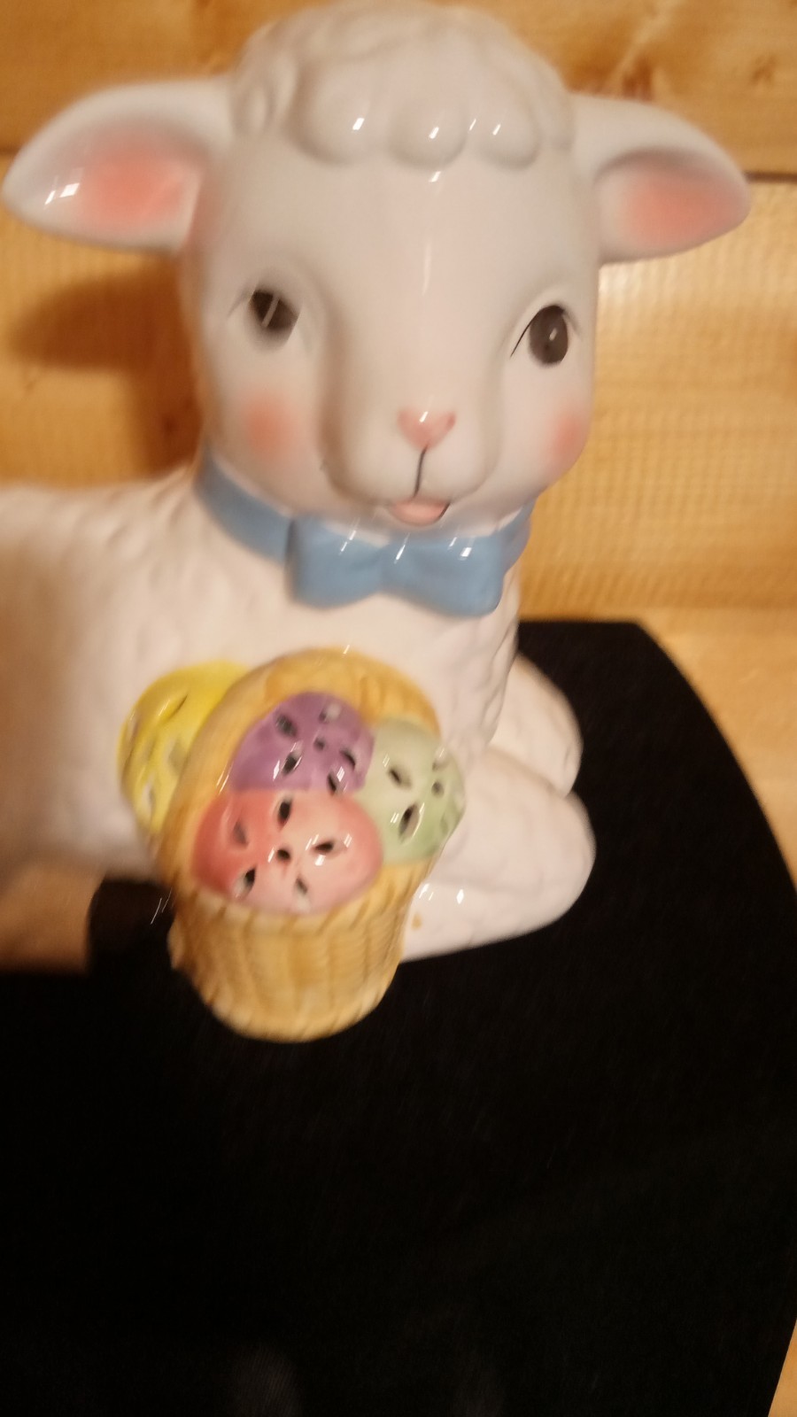 Lamb Mr Christmas Easter Basket Lights Up Batteries Not Included