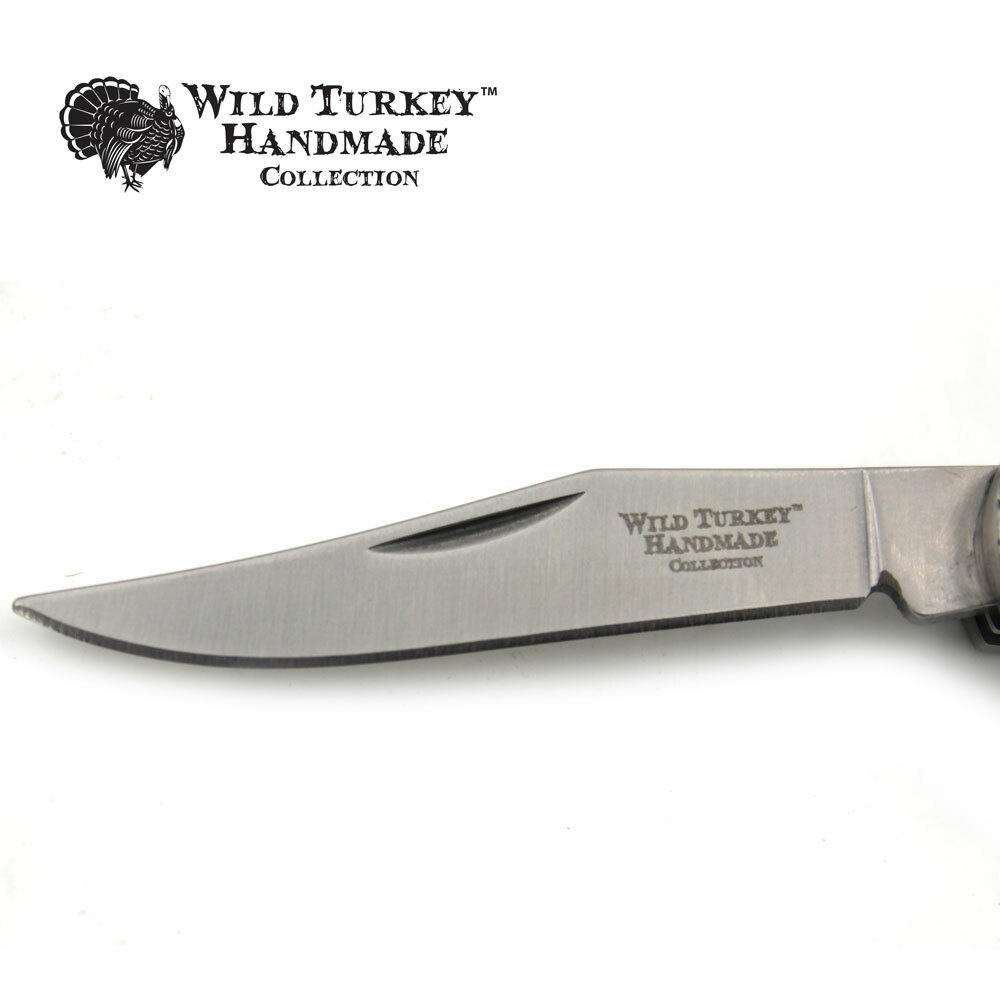 Wild Turkey Handmade Gentleman’s Trapper Folding Pocket Collectors Knife EDC