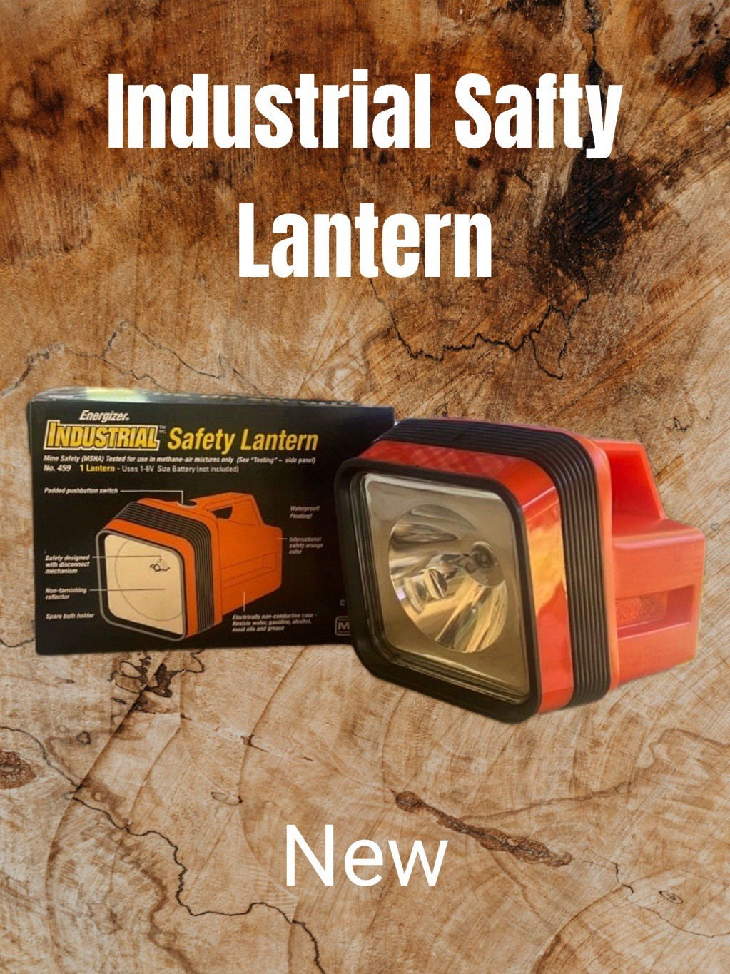 Industrial Safety Lantern #459 Floating Flashlight 6V (orange Color)