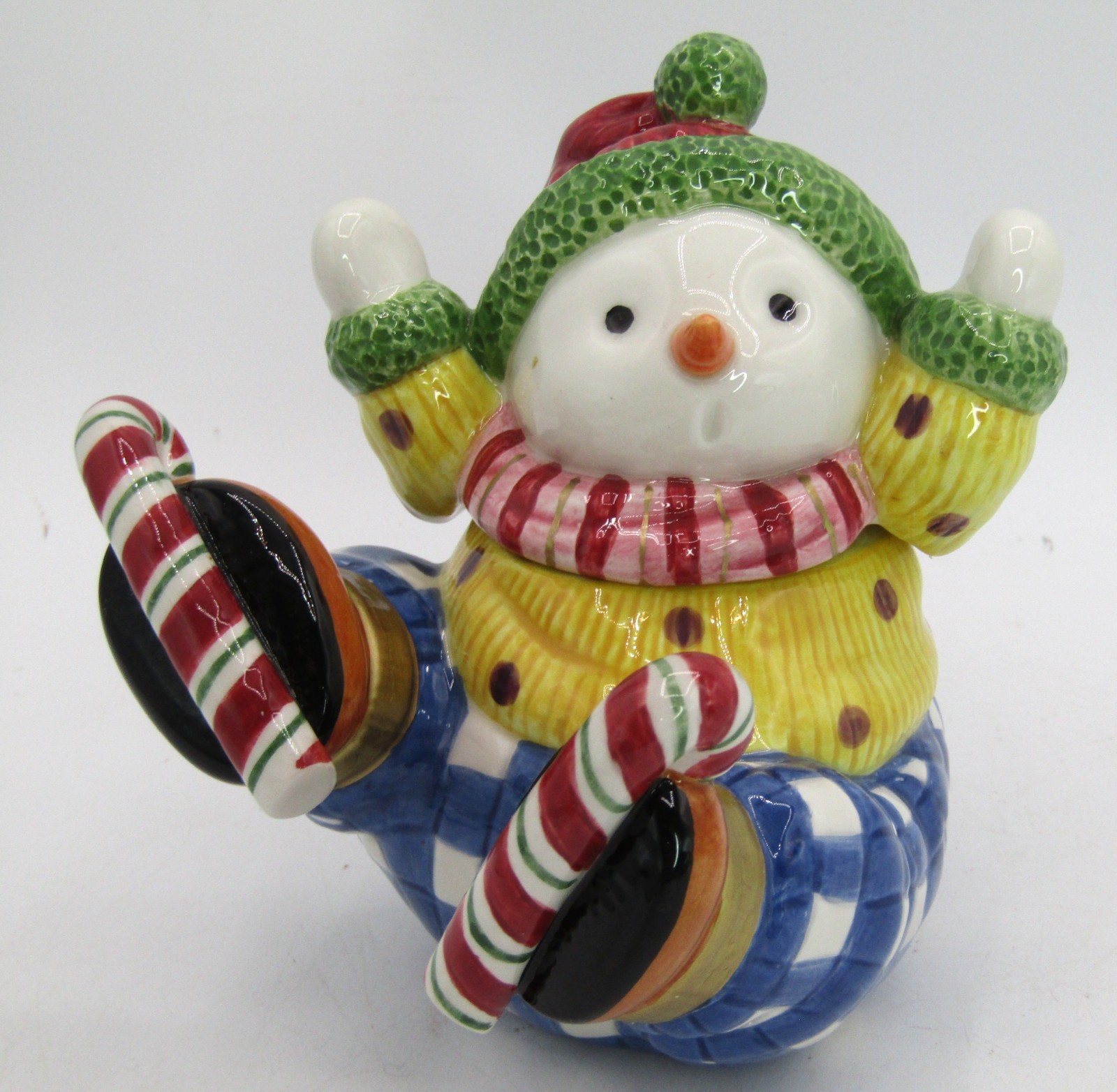 Fitz And Floyd Essentials Snow Guys Sugar And Creamer Set w/Spoon Original Box
