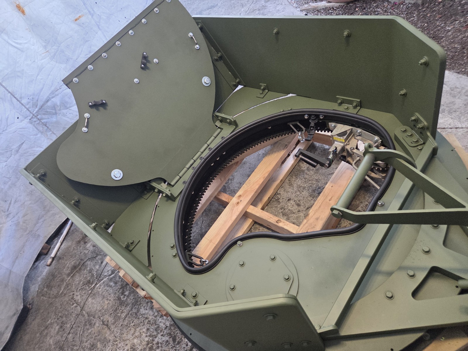 Complete Drop In Ready Humvee Geared 11 Series Turret, Full Coupla And Shield
