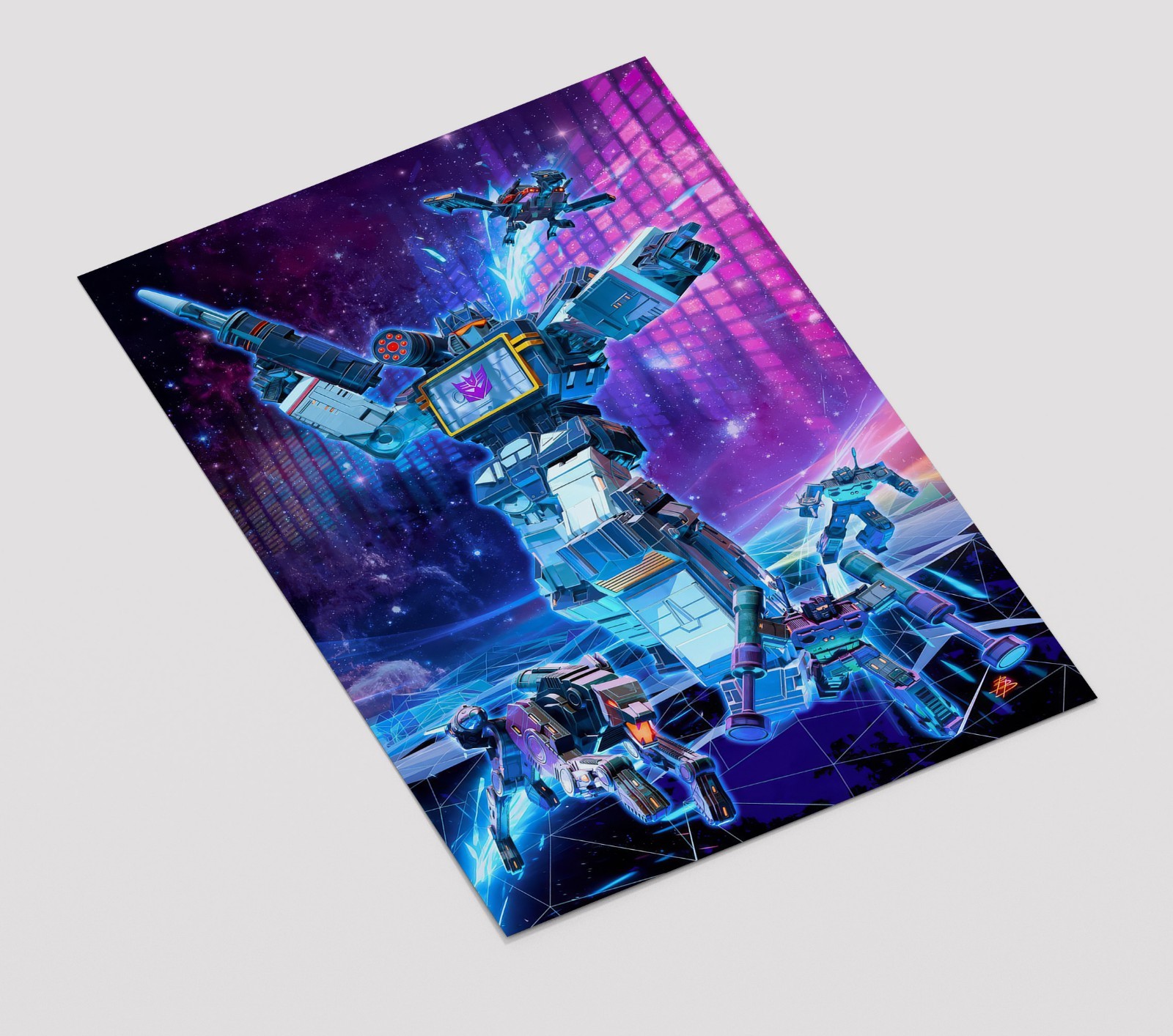 Transformers Soundwave Premium Giclee Print 11″ x 17″ 80’s Cartoon Wall Art