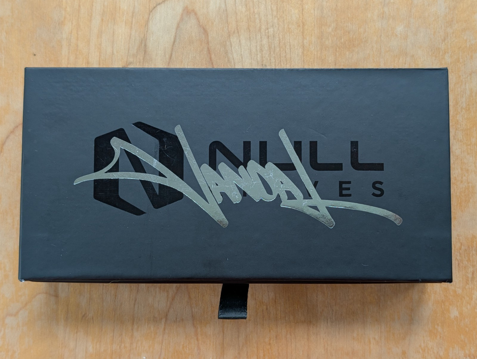 Null Knives VANDAL – Two Tone Vanax Blade – Bronze Titanium/Green Micarta