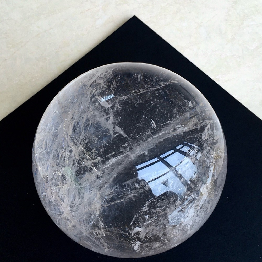 12.56LB Top Natural Clear Quartz Ball Large Crystal Sphere Reiki Healing 161mm