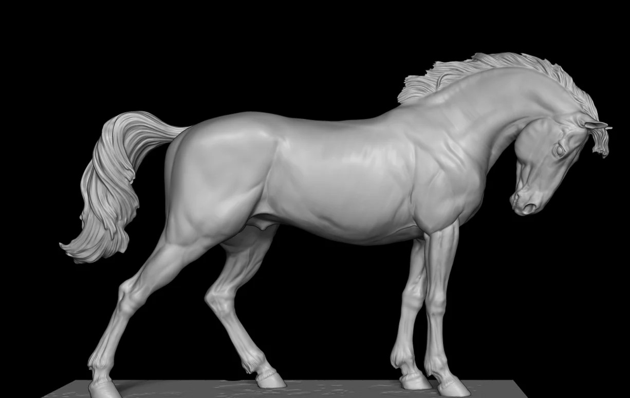 Elegant Mustang Mare by Boppirex / Model Horse