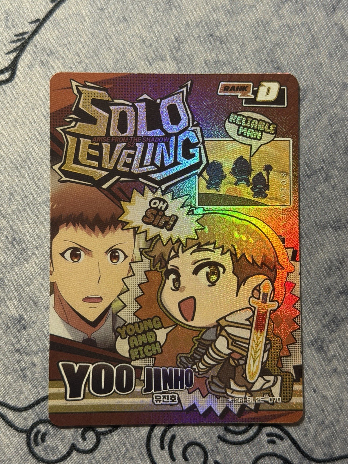Mapniverse Solo Leveling Vol. 2, Chibi Yoo Jinho, SR SL2E-070 1 Star Alt Art