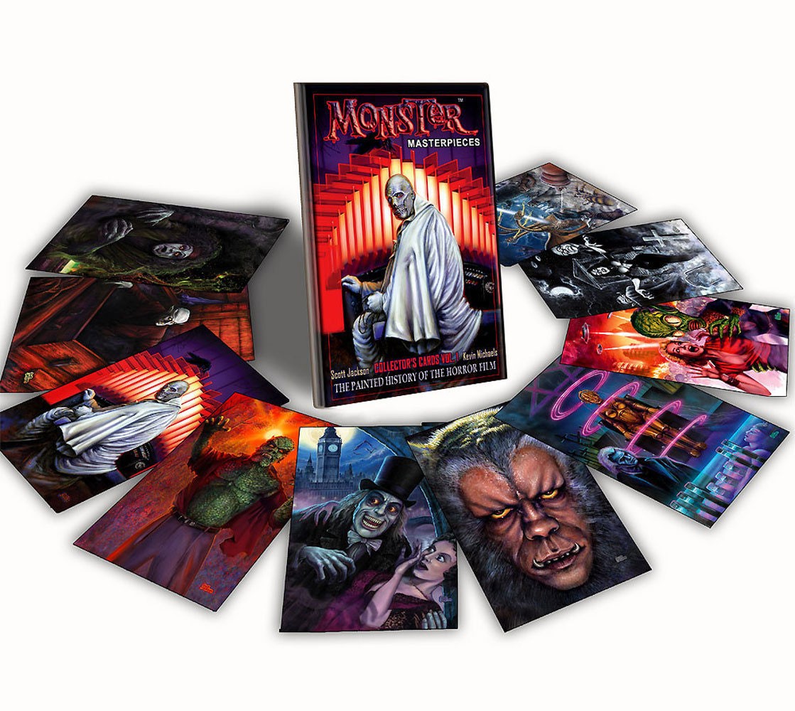 Scott Jackson Original Dr Phibes Painting Monster Masterpieces + Signed Card #3