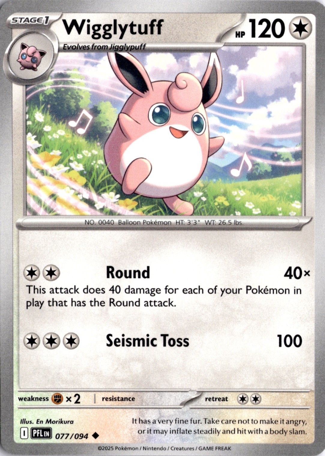 Wigglytuff – 077/094 ME02: Phantasmal Flames Pokémon Card TCG