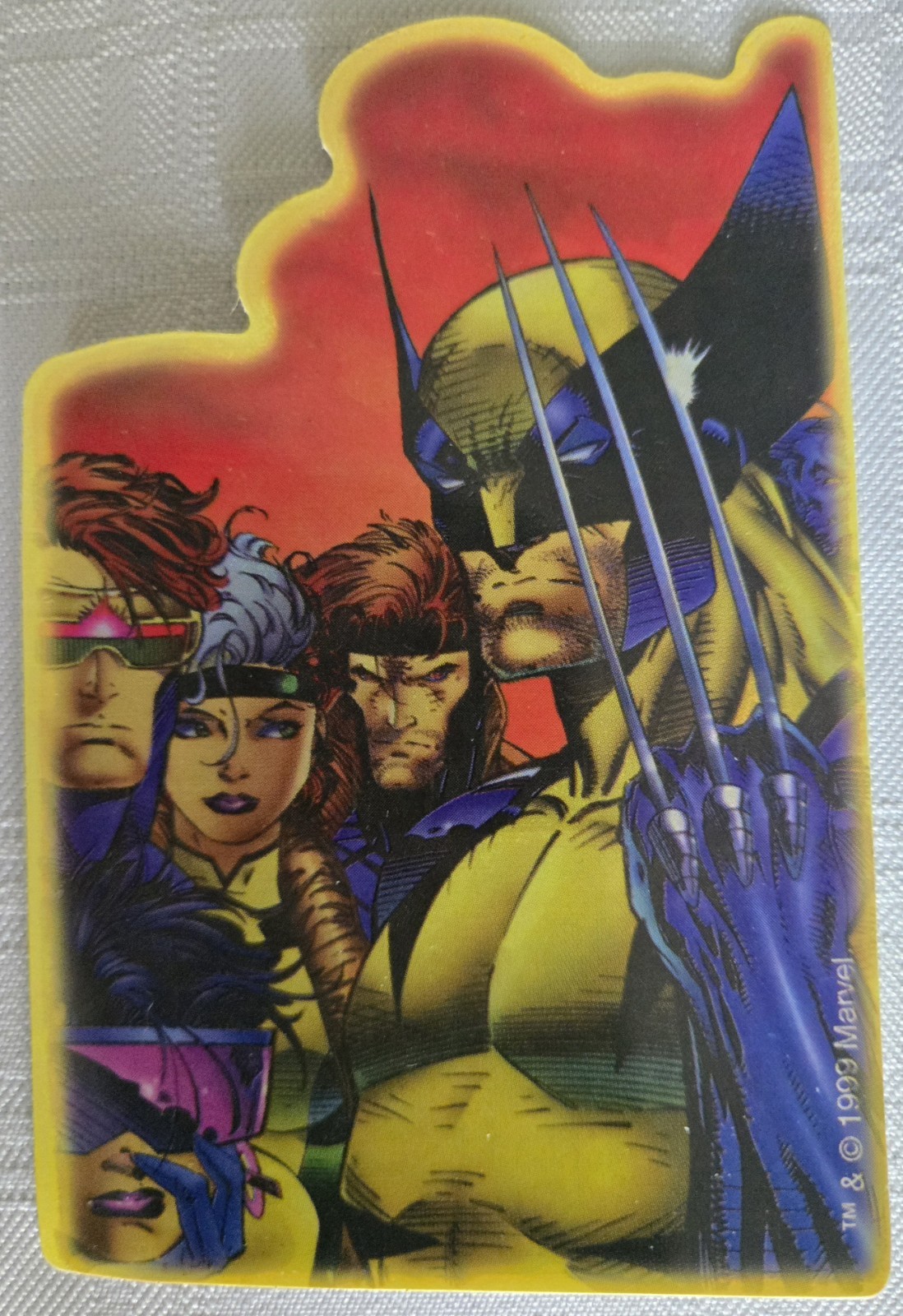Vintage Wolverine X-MEN Die Cut Vending Machine Sticker 1999. RARE Retro