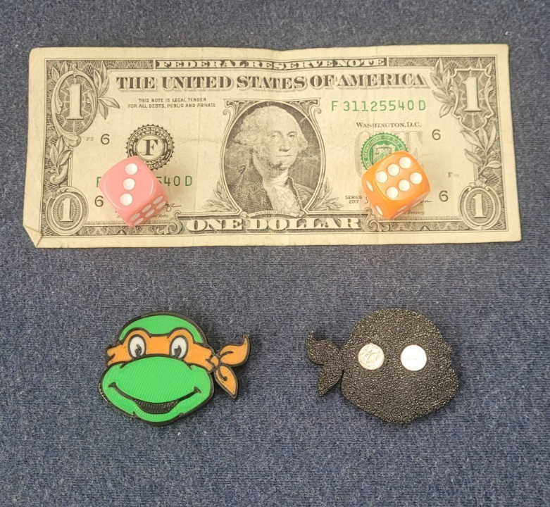 TMNT Ninja Turtles Fridge Magnet Set – Neodymium – Brand New – Custom Model