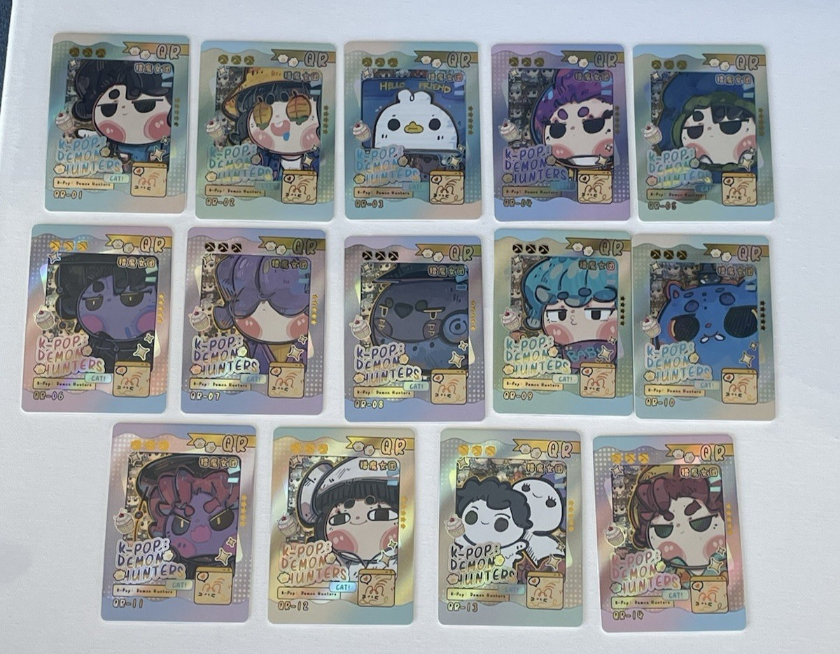 Kpop Demon Hunter RUMI MIRA ZOEY SAJA BOYS AR Rainbow Foil Edition QR SUBSET