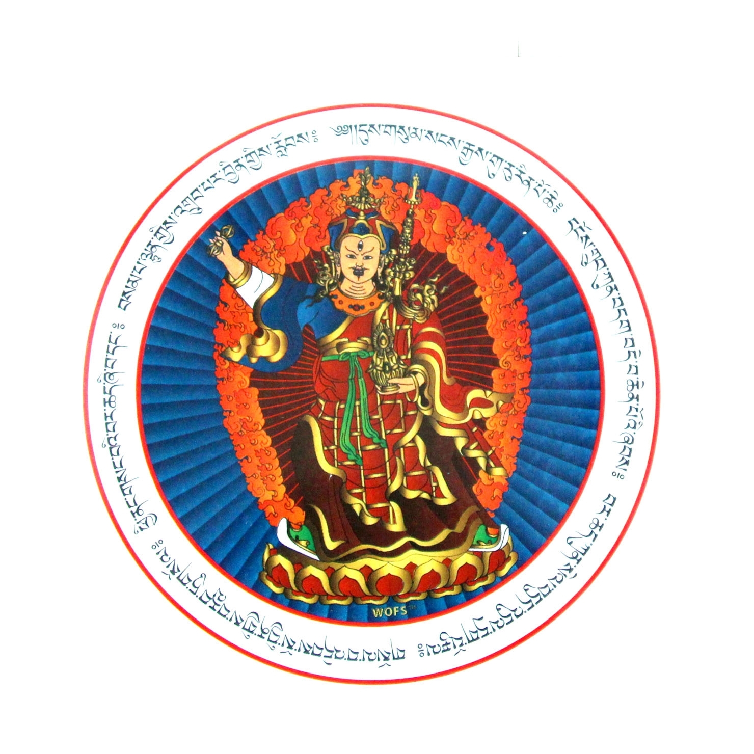 2 Pcs of Feng Shui Guru Rinpoche Sticker