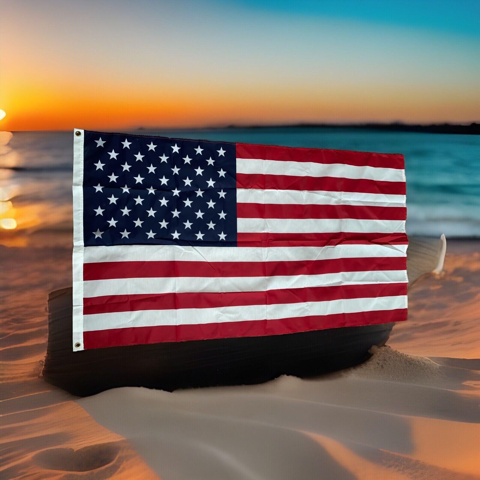 USA Flag 3 X 5 Cotton Polyester Blend United States Of America Nice Must Have