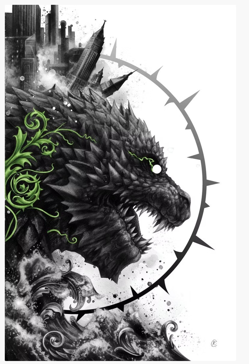 SDCC 2026 IDW The Horror of Godzilla #1 Variant Comic Cover by Andrew Currey